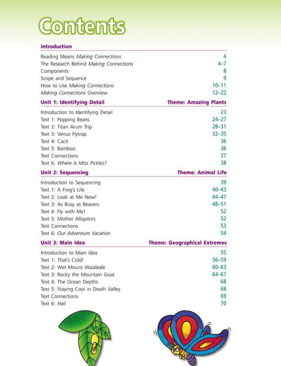 Comprehension * | Making Connections Teacher'S Edition Book 2, Reading Comprehension Instruction, Grade 2