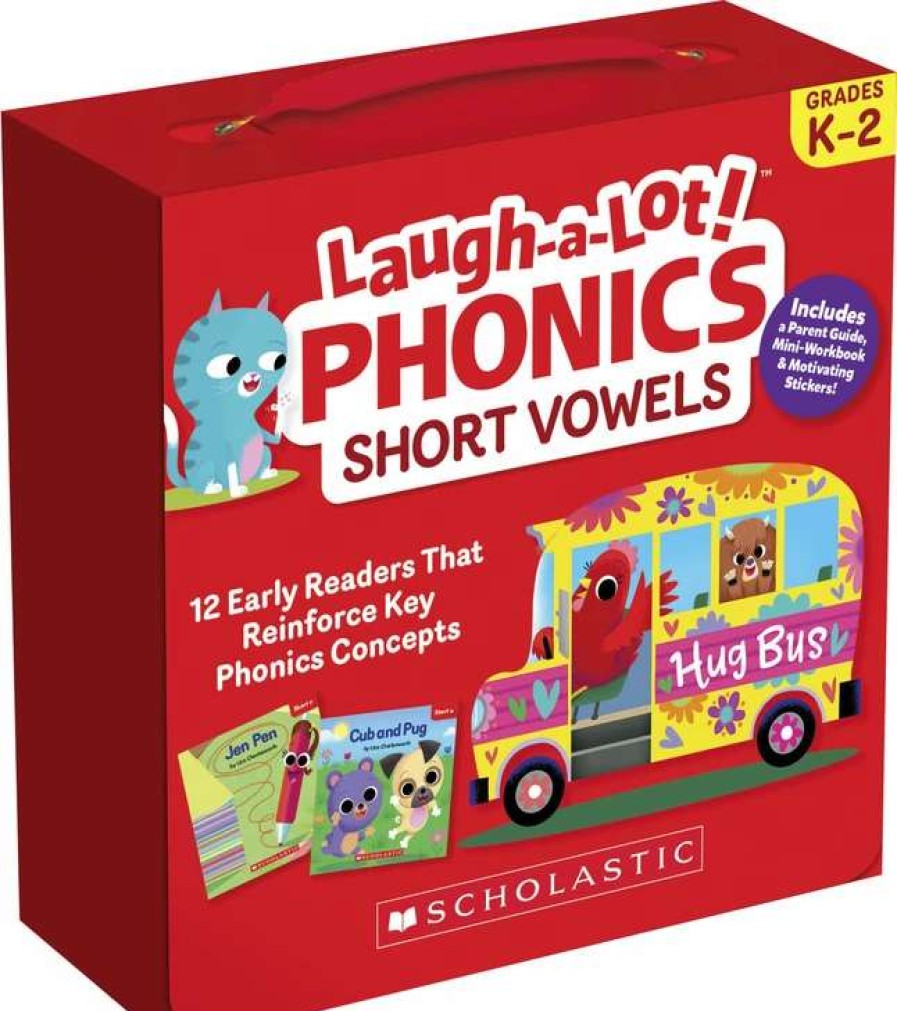 Phonics Word Study * | Scholastic Books Laugh-A-Lot Phonics Short Vowels Single Set, 12 Readers, Grades Prek-2