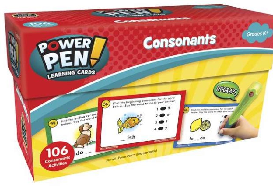 Comprehension * | Teacher Created Resources Power Pen Learning Cards, Consonants, Grades K To 2