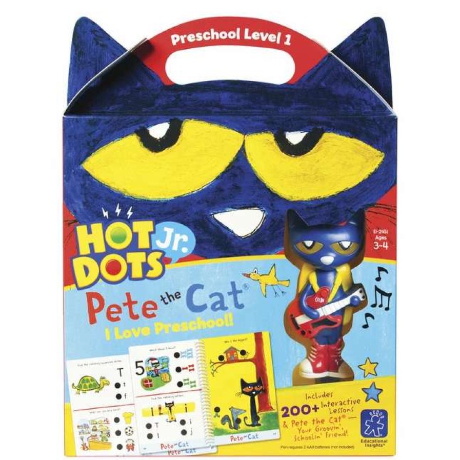 Comprehension * | Educational Insights Hot Dots Jr. Pete The Cat I Love Preschool! Set, Ages 3 And Above