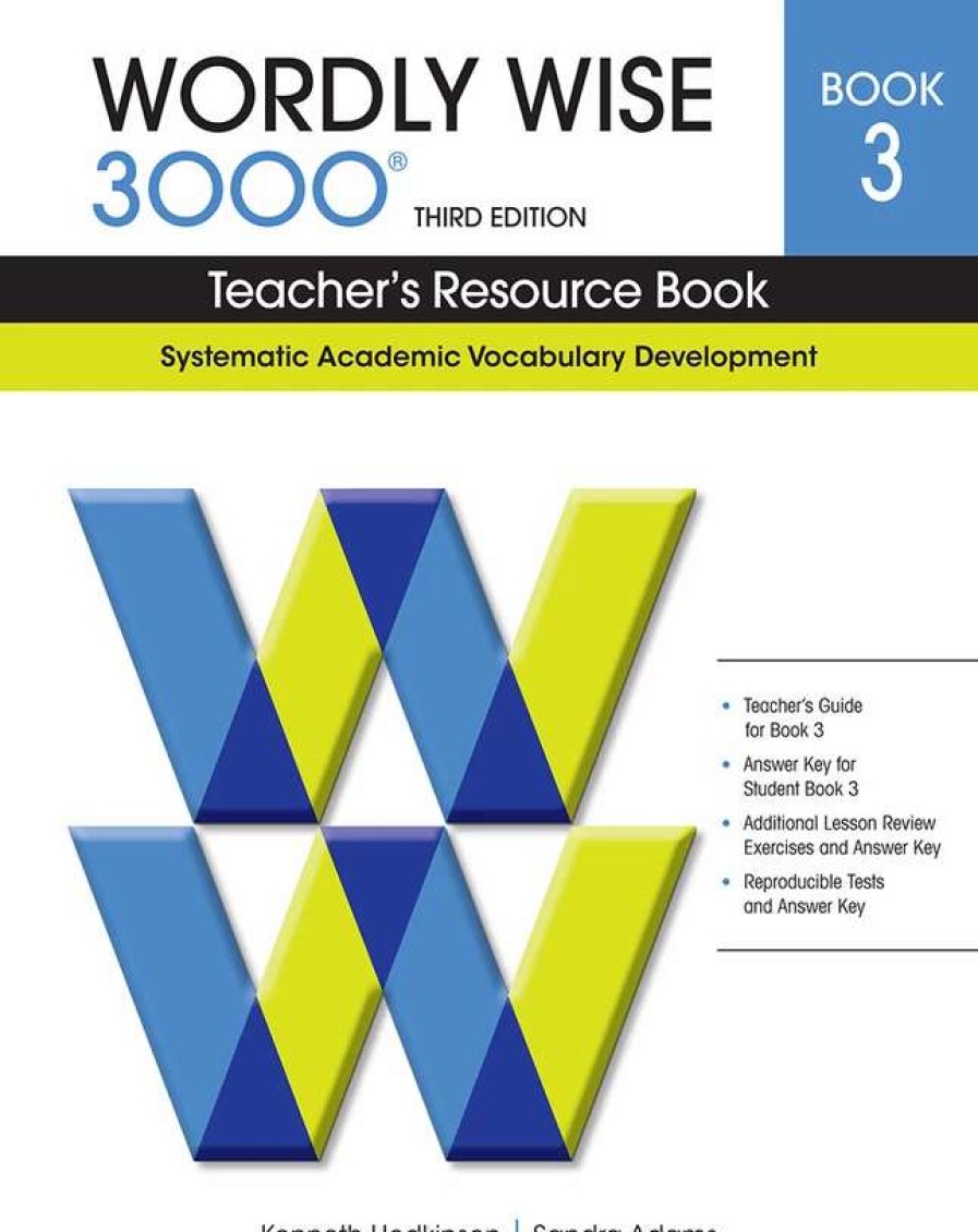 Vocabulary * | Wordly Wise 3000 Teacher'S Resource Book, 3Rd Edition, Grade 3