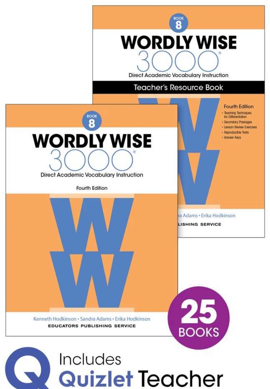 Vocabulary * | Wordly Wise 3000 Vocabulary Classroom Set With 25 Books, 4Th Edition, Grade 8