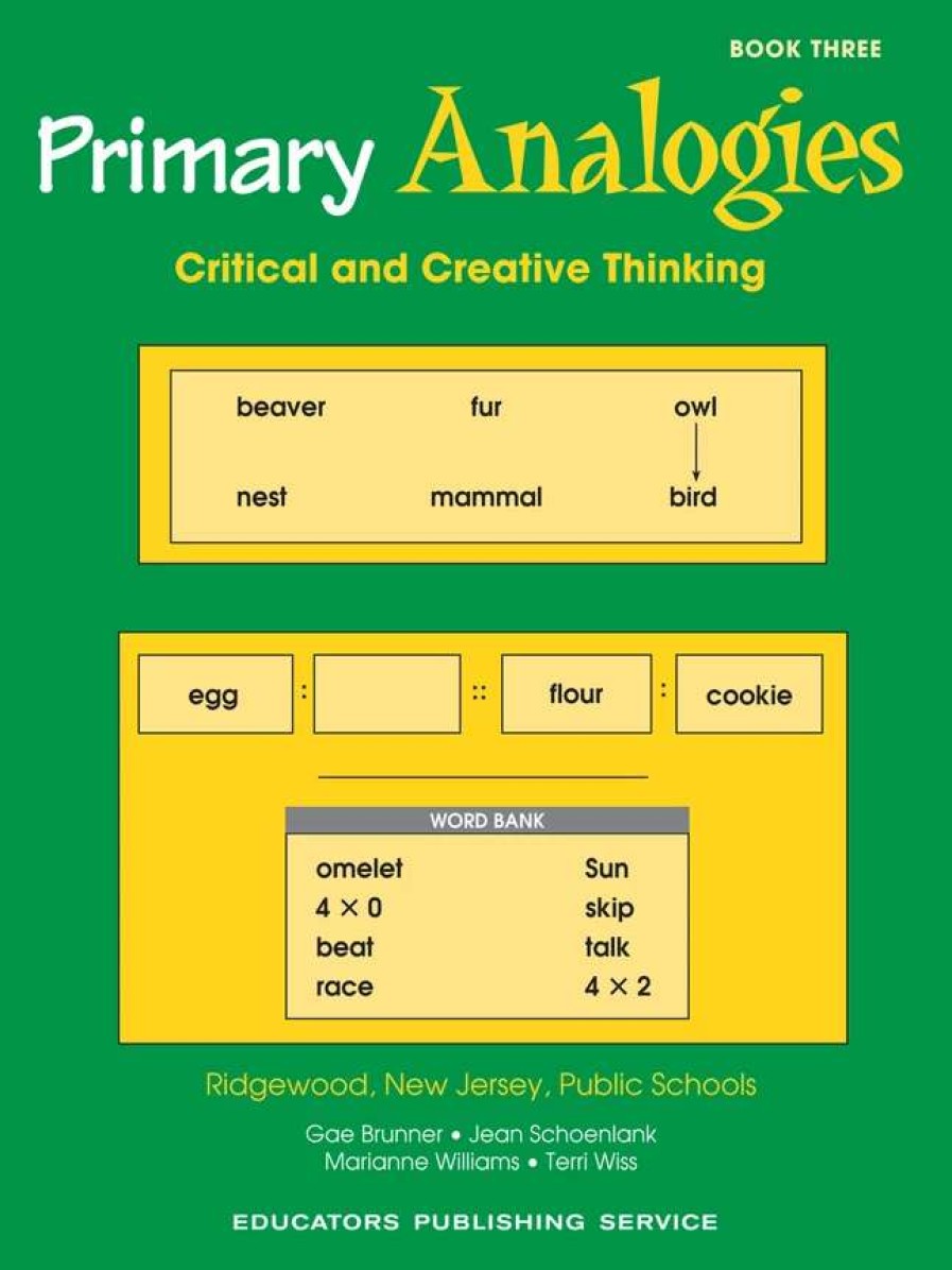 Comprehension * | Primary Analogies Book 3