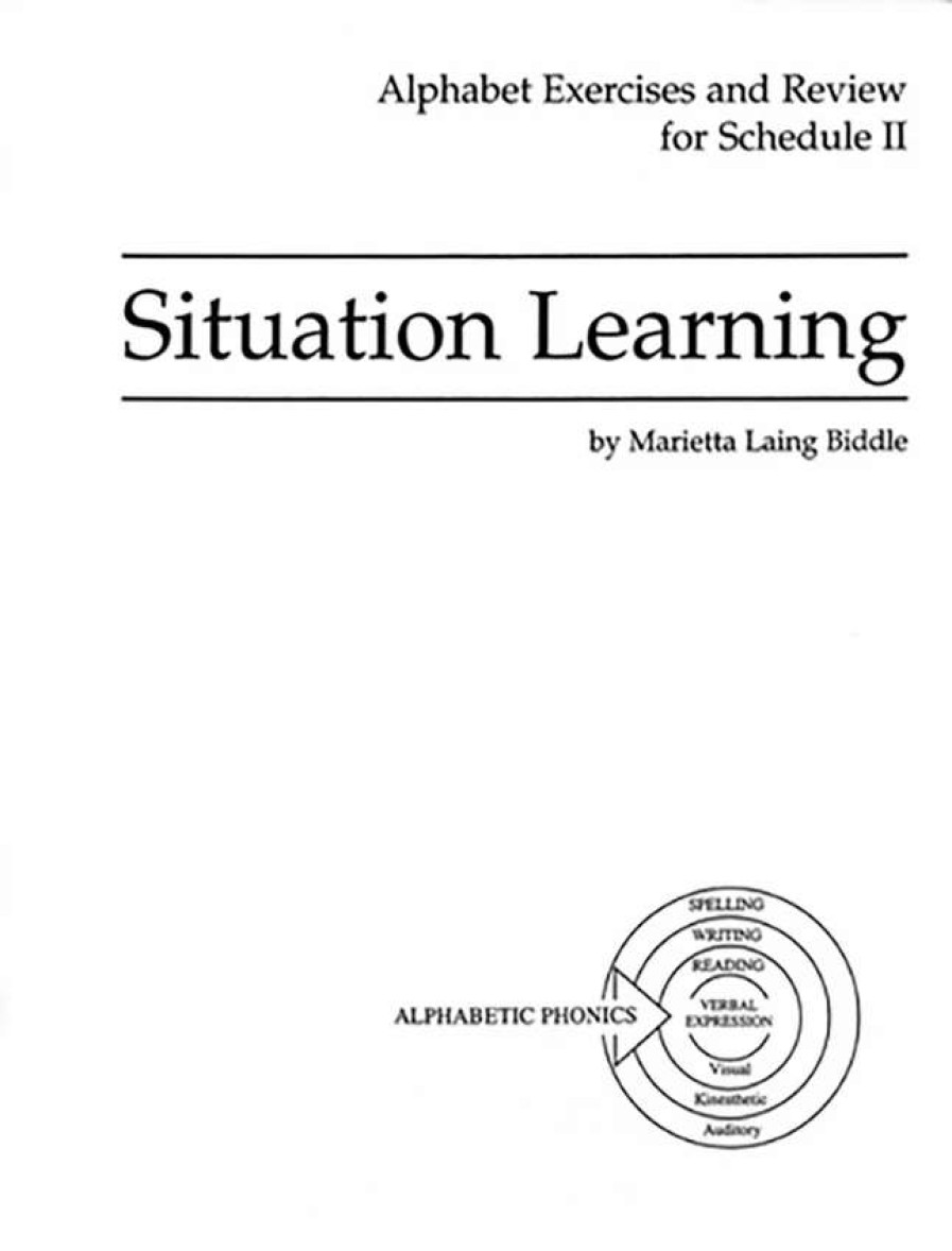 Phonics Word Study * | Alphabetic Phonics Situation Learning Exercises And Review For Schedule Ii, Student Book