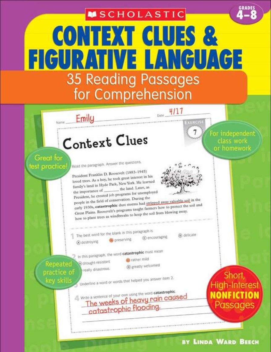 Comprehension * | Scholastic Reading Passages For Comprehension, Context Clues And Figurative Language