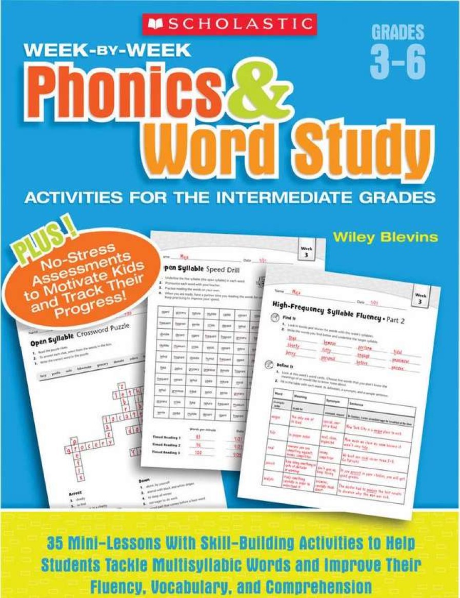 Phonics Word Study * | Scholastic Week By Week Phonics And Word Study For The Intermediate Grades, Grades 3-6