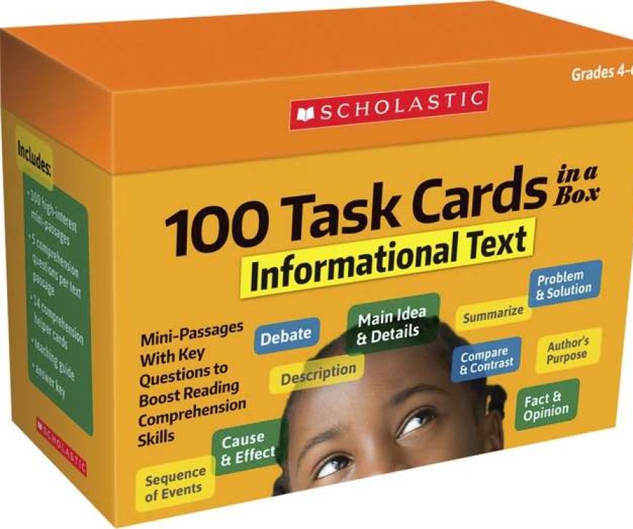 Comprehension * | Scholastic 100 Task Cards In A Box: Informational Text