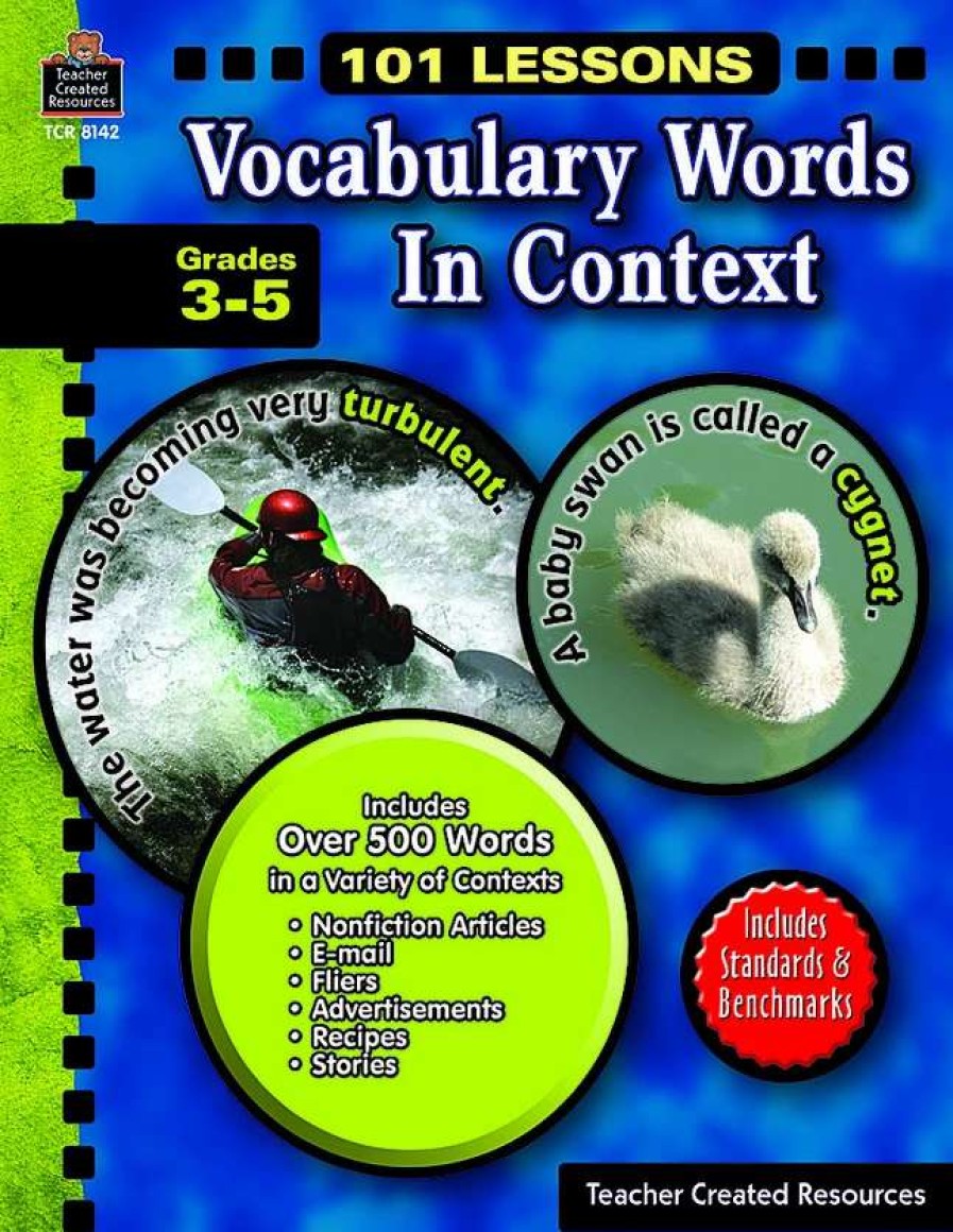 Vocabulary * | Teacher Created Resources 101 Lessons Vocabulary Words In Context Book Grade 3-5