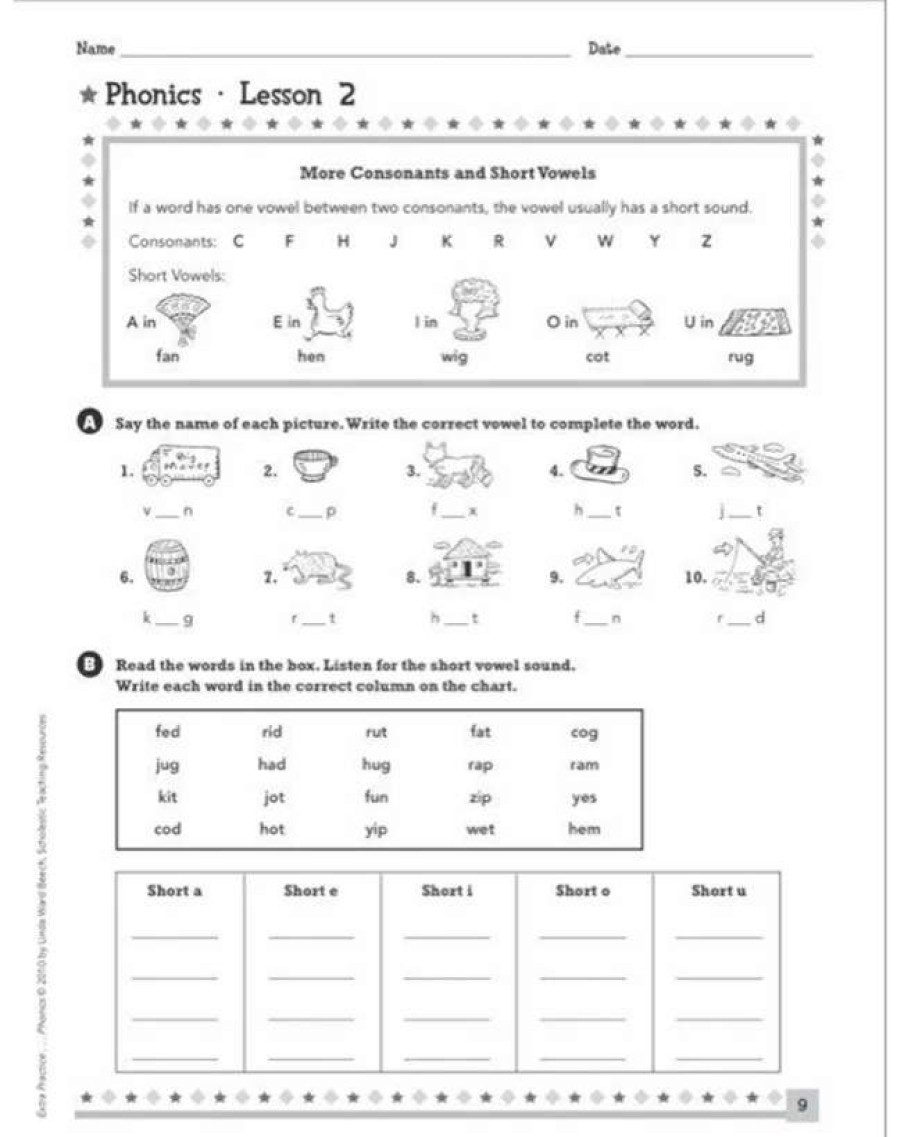 Phonics Word Study * | Scholastic Extra Practice For Struggling Readers: Phonics Book, Grades 3 6