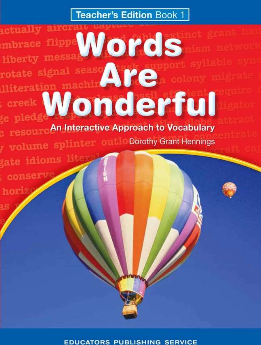 Vocabulary * | Words Are Wonderful, Book 1, Teacher'S Edition