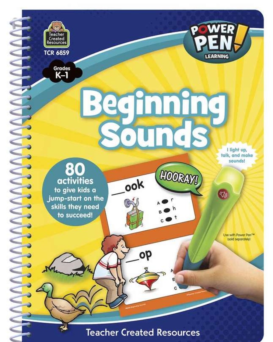 Comprehension * | Teacher Created Resources Power Pen Learning Book, Beginning Sounds, Grades K To 1