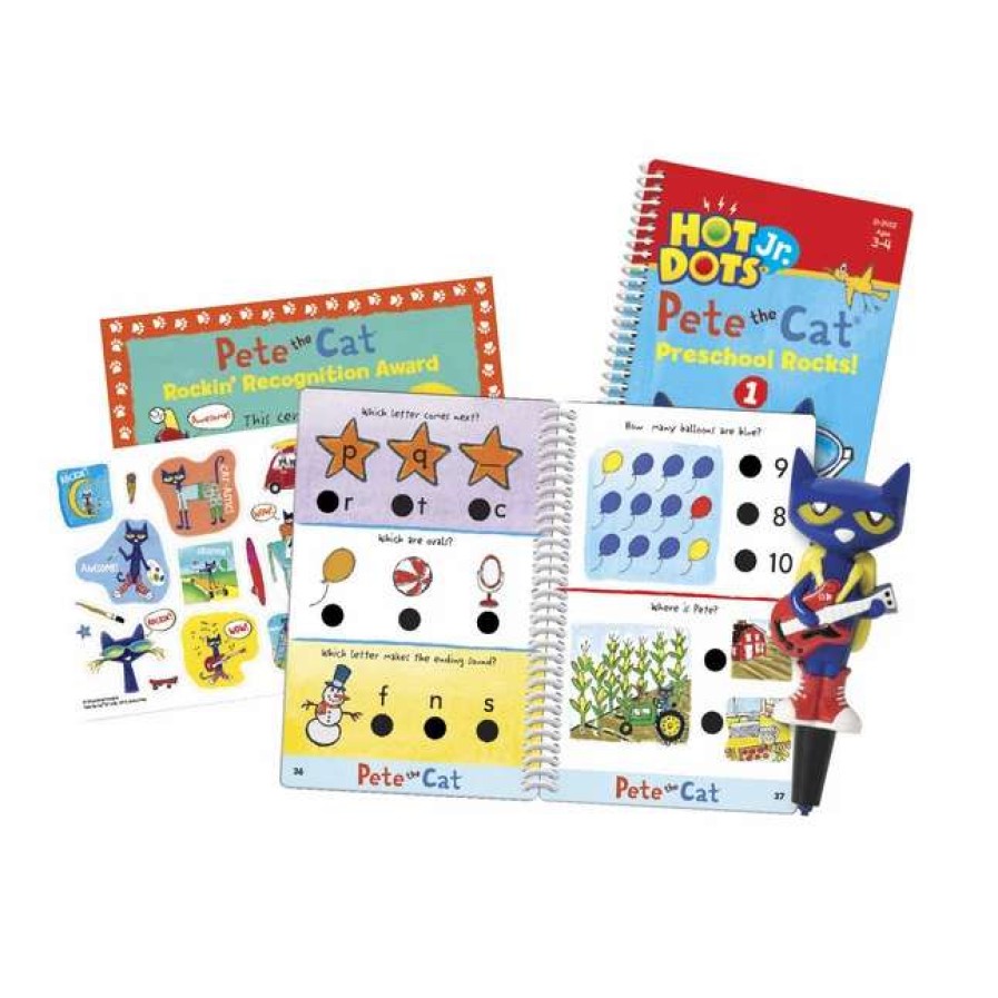 Comprehension * | Educational Insights Hot Dots Jr. Pete The Cat Preschool Rocks! Set, Ages 3 And Above