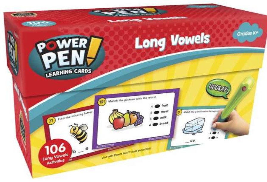 Comprehension * | Teacher Created Resources Power Pen Learning Cards, Long Vowels, Grades K To 2