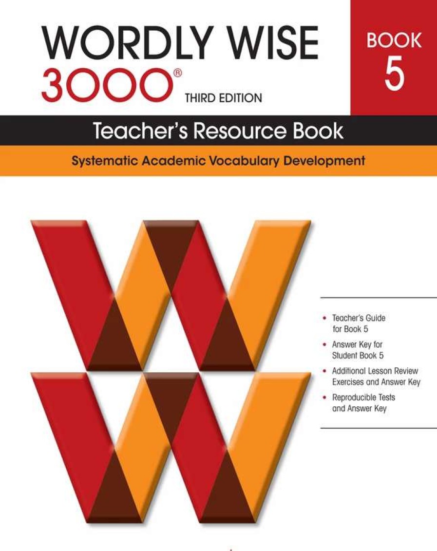 Vocabulary * | Wordly Wise 3000 Teacher'S Resource Book, 3Rd Edition, Grade 5