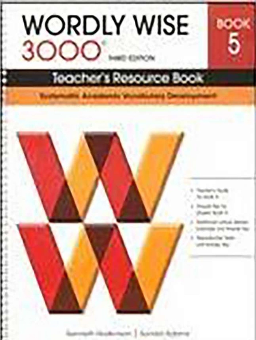 Vocabulary * | Wordly Wise 3000 Teacher'S Resource Book, 3Rd Edition, Grade 5