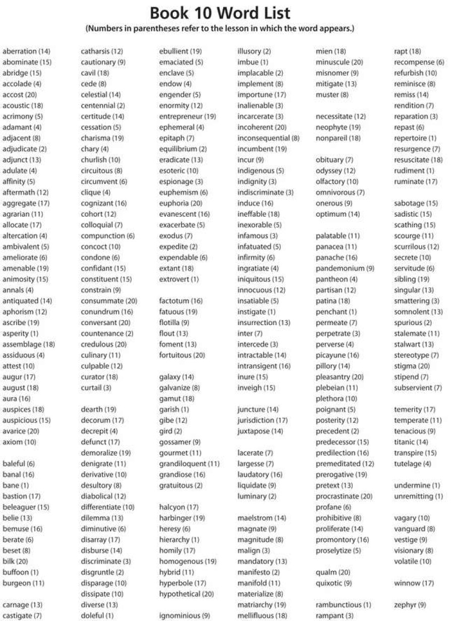 Vocabulary * | Wordly Wise 3000 Student Book, 3Rd Edition, Grade 10