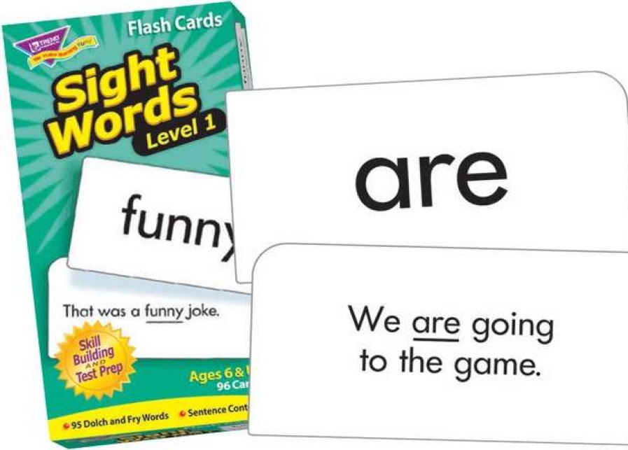 Phonics Word Study * | Trend Enterprises, Inc. Trend Leveled Sight Words Level 1 Flash Cards Set Of 96