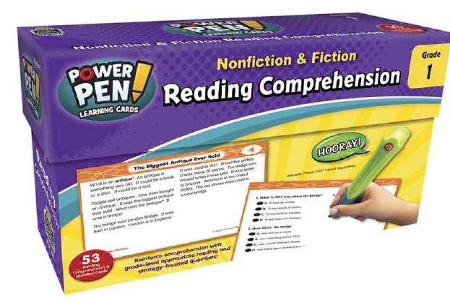 Comprehension * | Teacher Created Resources Power Pen Learning Cards Reading Comprehension, Grade 1