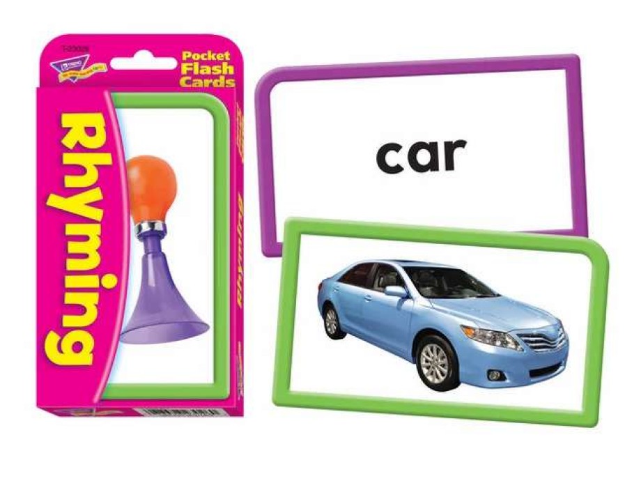 Phonics Word Study * | Trend Enterprises, Inc. Rhyming Pocket Flash Cards, Set Of 56