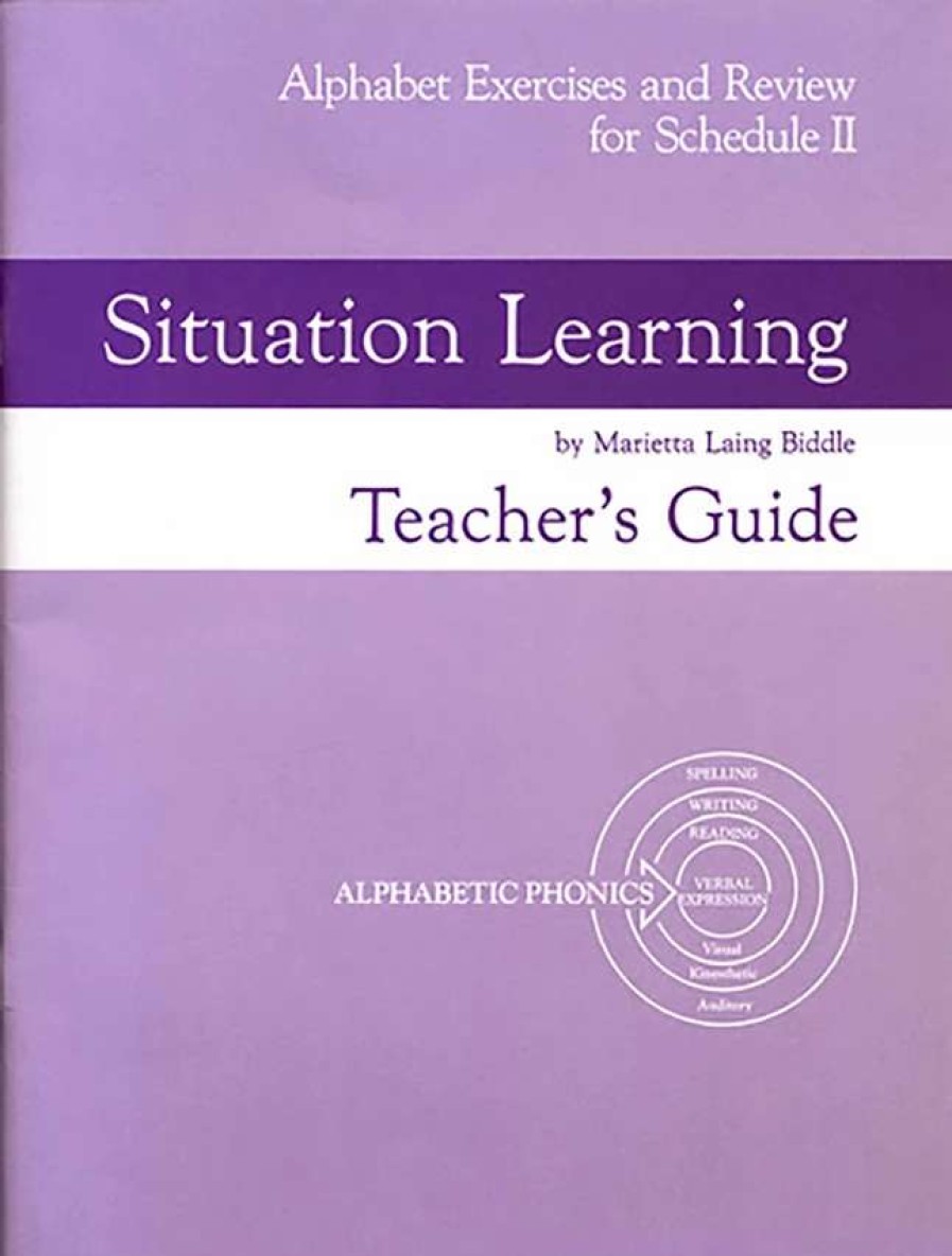 Phonics Word Study * | Alphabetic Phonics Situation Learning Exercises And Review For Schedule Ii, Teacher'S Guide