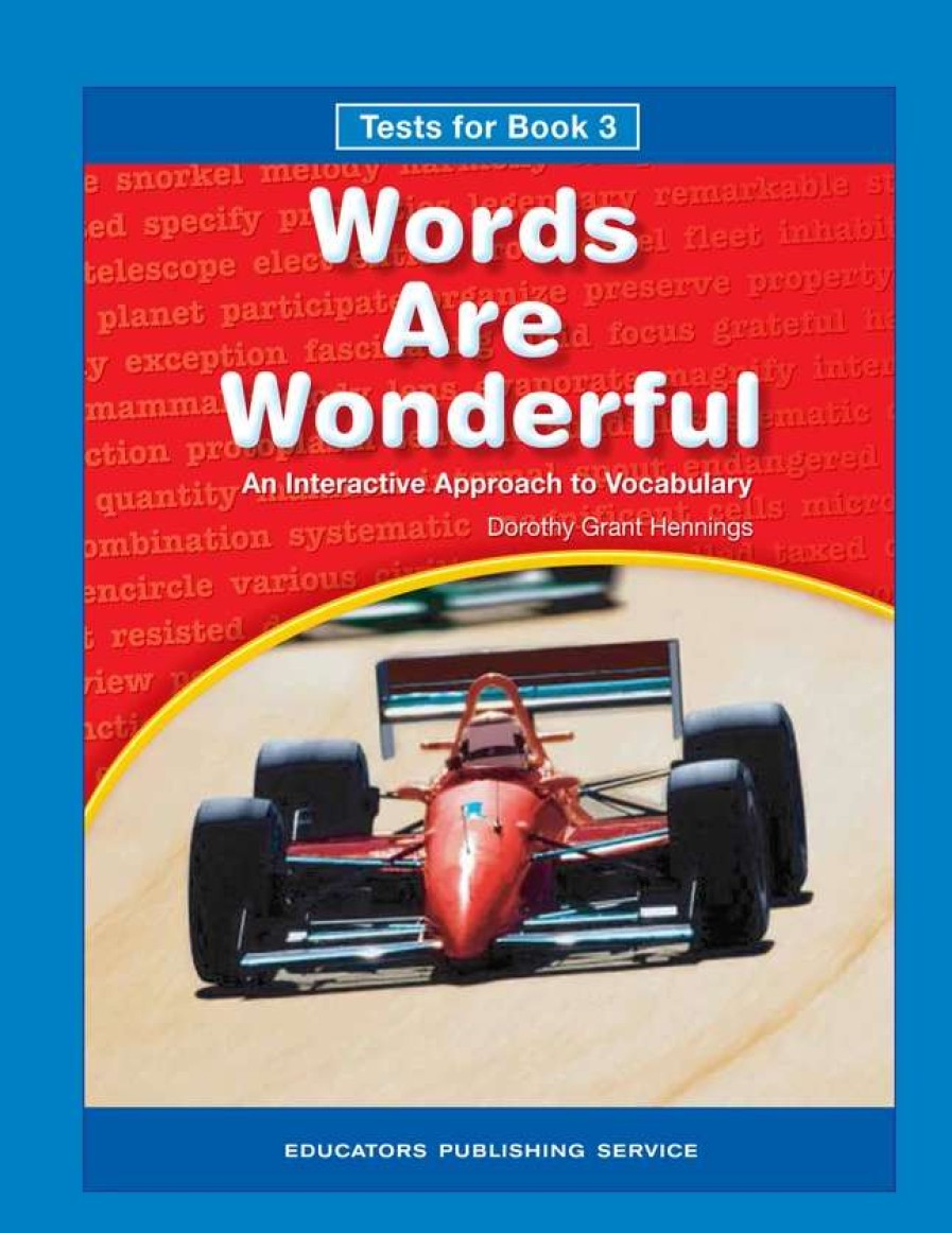 Vocabulary * | Words Are Wonderful, Book 3, Test