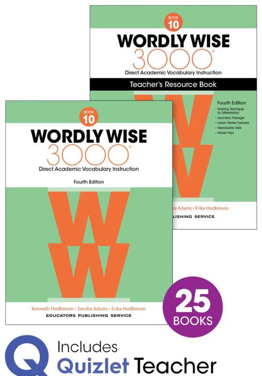 Vocabulary * | Wordly Wise 3000 Vocabulary Classroom Set With 25 Books, 4Th Edition, Grade 10