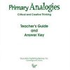 Comprehension * | Primary Analogies Book 3, Teacher'S Guide