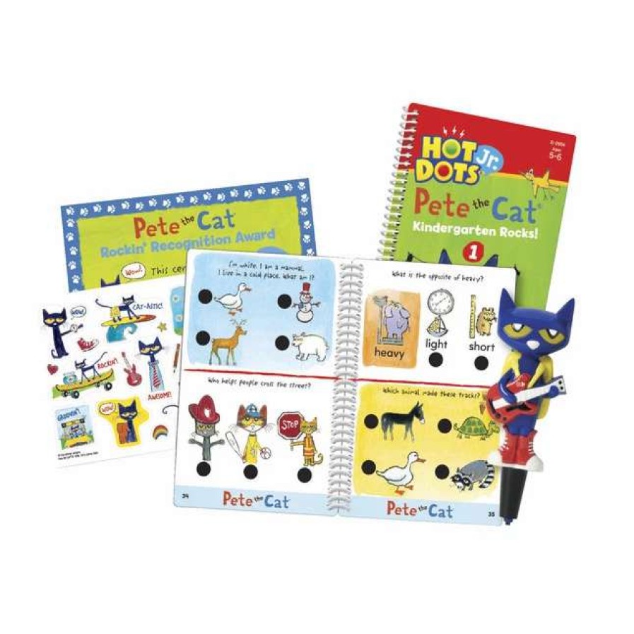 Comprehension * | Educational Insights Hot Dots Jr. Pete The Cat Kindergarten Rocks! Set, Ages 5 And Above