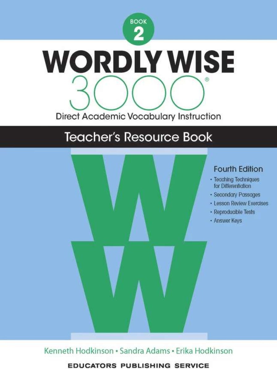 Vocabulary * | Wordly Wise 3000 Teacher'S Resource Book, 4Th Edition, Grade 2