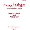 Comprehension * | Primary Analogies Book 1, Teacher'S Guide