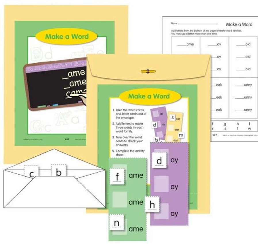 Phonics Word Study * | Evan-Moor Evan Moor Take It To Your Seat Phonics Centers Level B, Grades K To 1