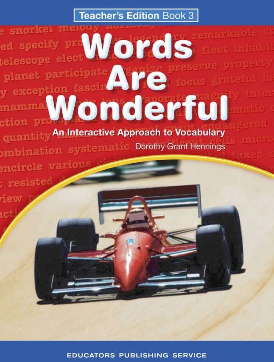 Vocabulary * | Words Are Wonderful, Book 3, Teacher'S Edition