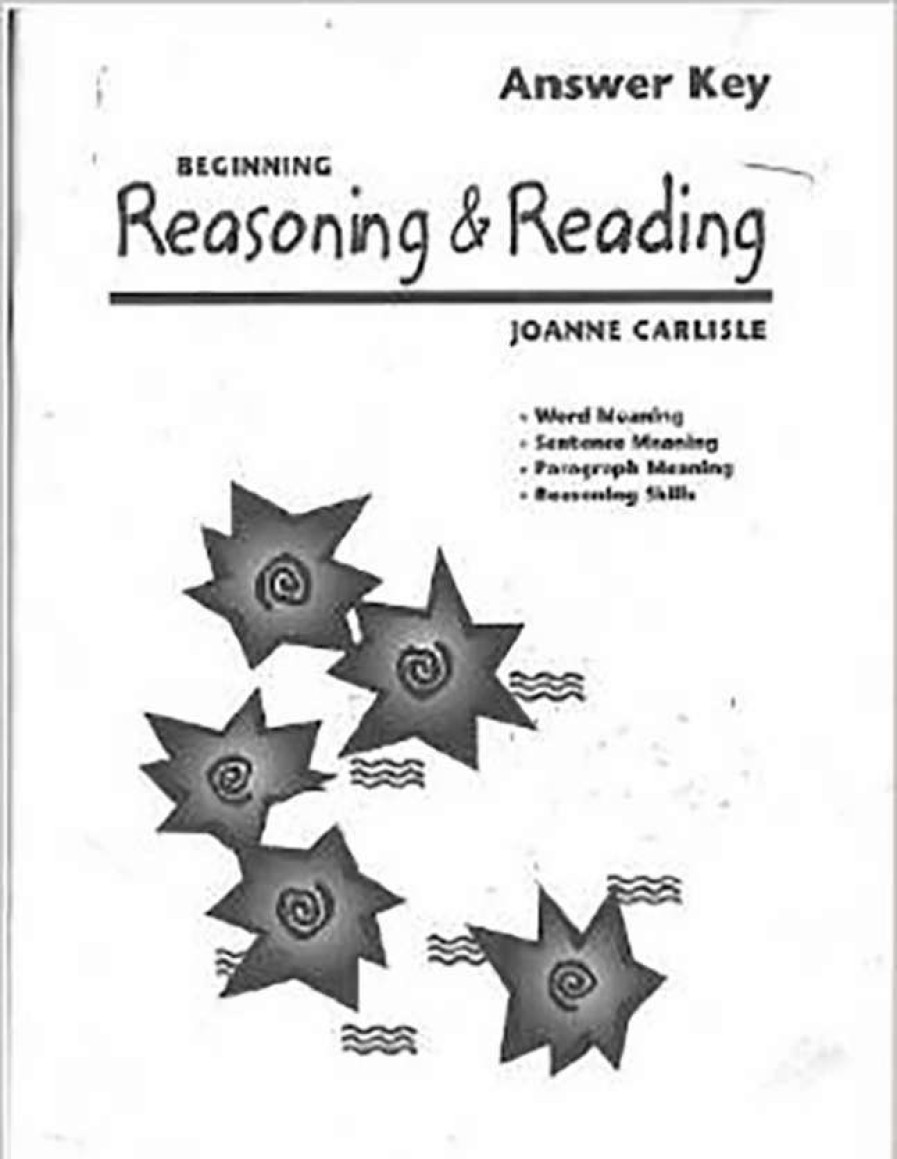 Comprehension * | Reasoning & Rdng New Beginning Reasoning And Reading, Teacher'S Guide