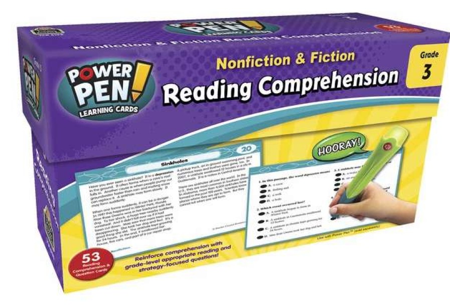 Comprehension * | Teacher Created Resources Power Pen Learning Cards Reading Comprehension, Grade 3