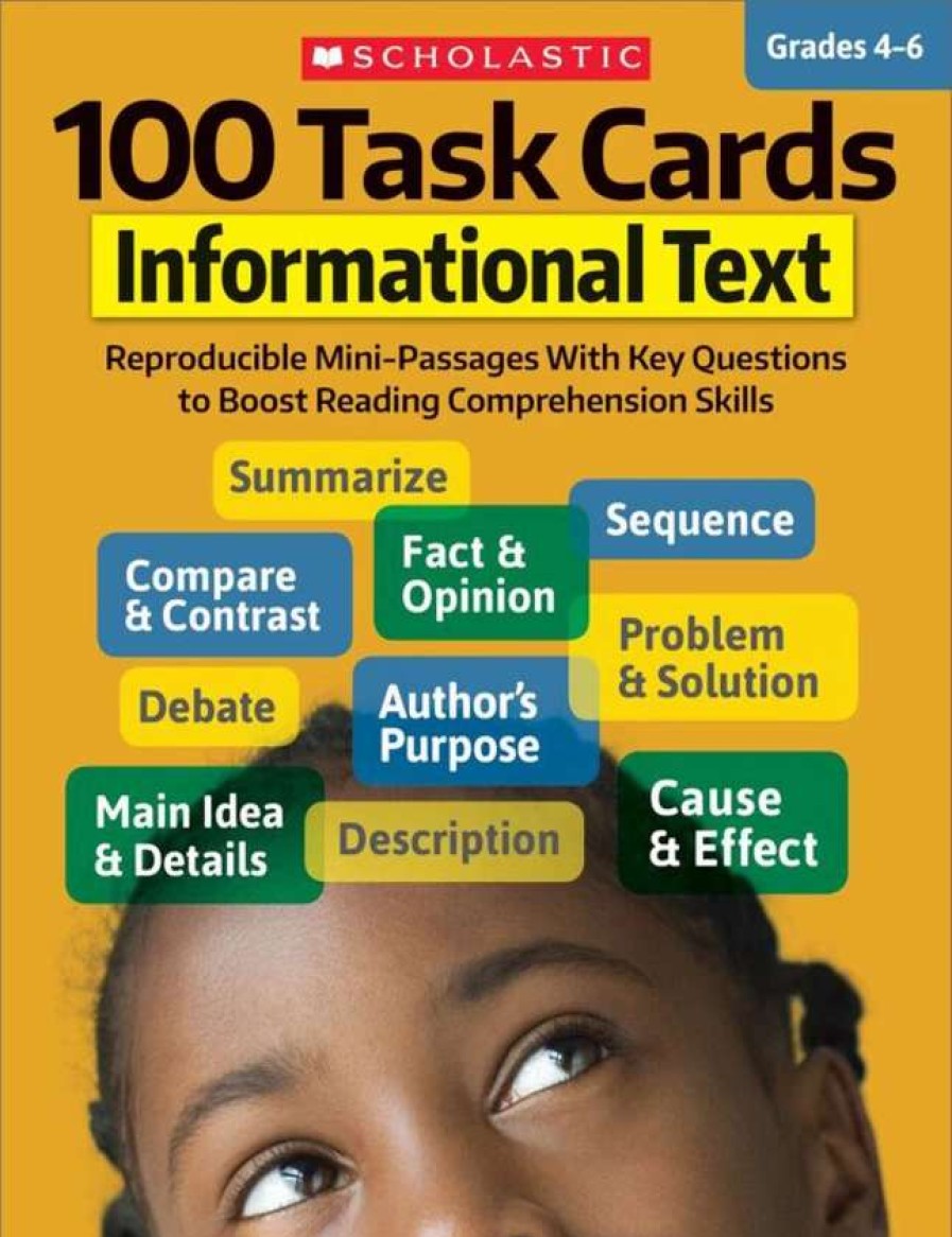 Comprehension * | Scholastic 100 Task Cards: Informational Text, Grades 4 To 6