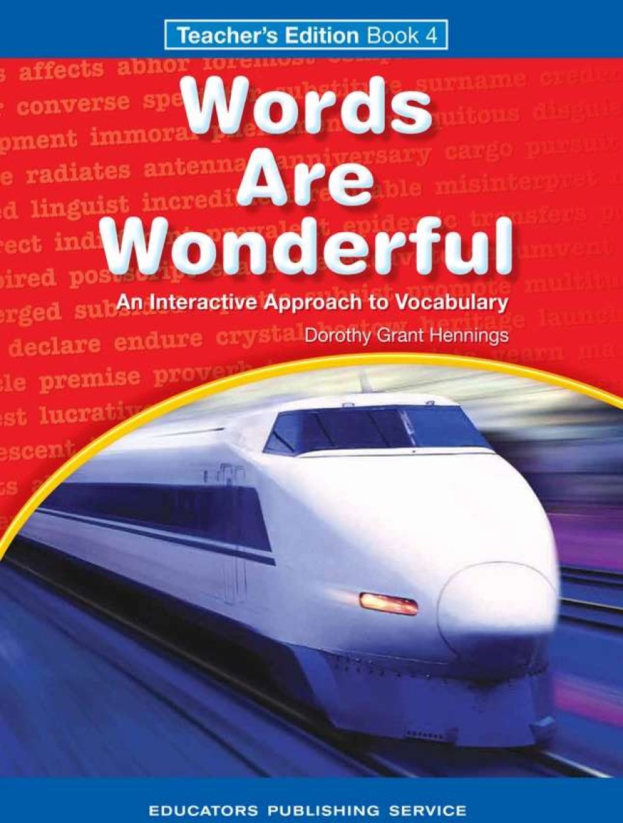 Vocabulary * | Words Are Wonderful, Book 4, Teacher'S Edition