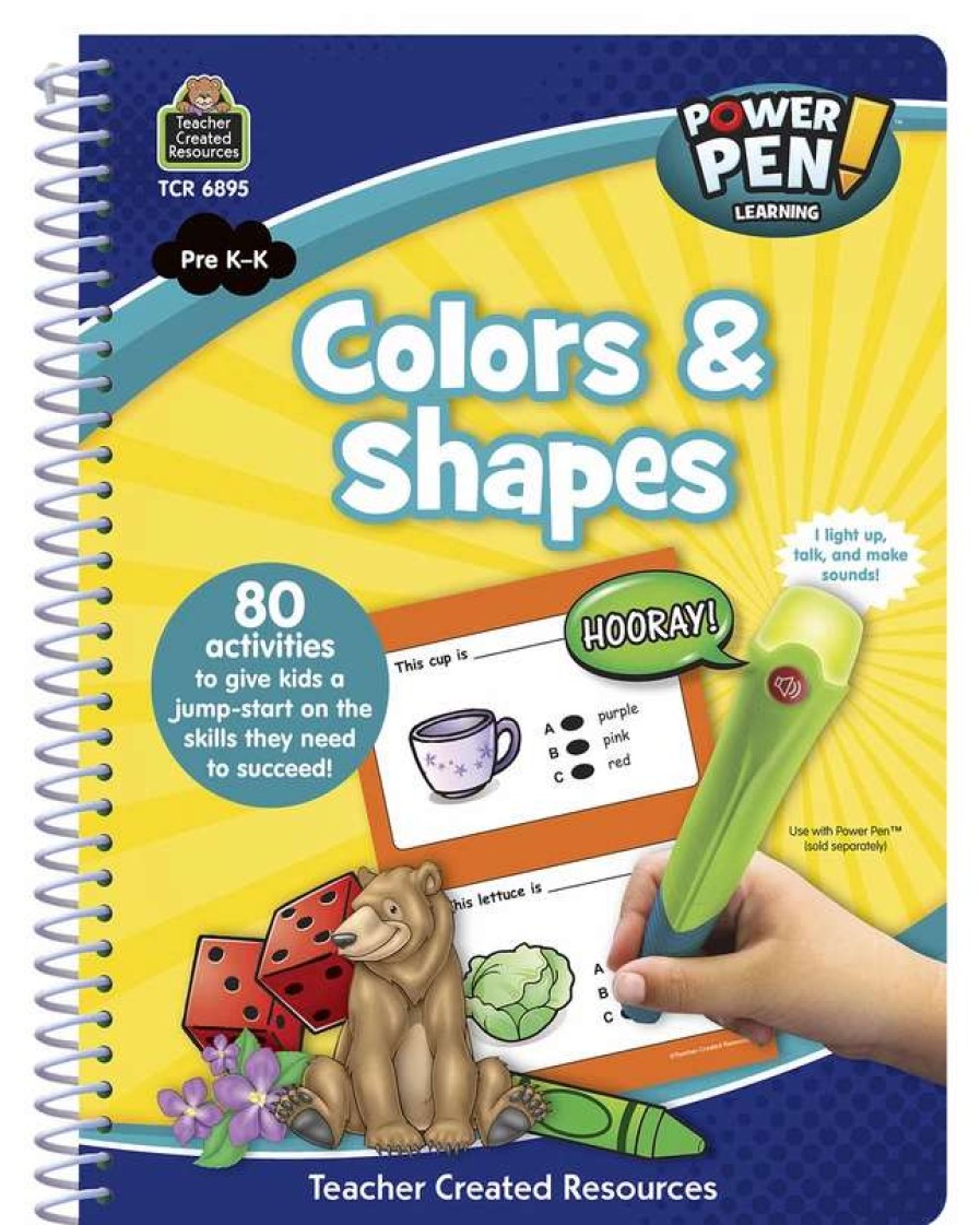 Comprehension * | Teacher Created Resources Power Pen Learning Book, Colors And Shapes, Grades Prek To K