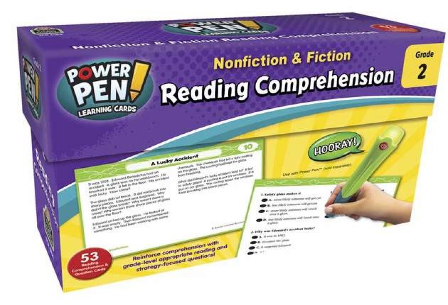 Comprehension * | Teacher Created Resources Power Pen Learning Cards Reading Comprehension, Grade 2