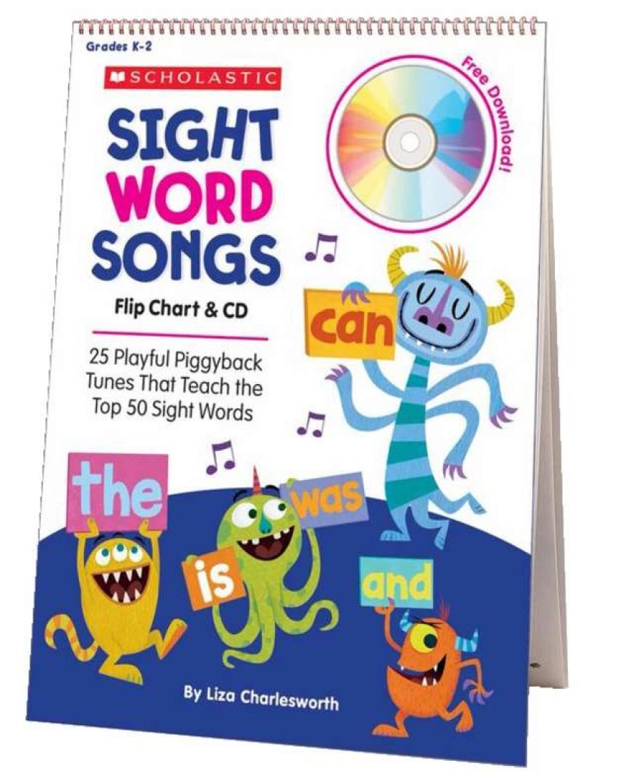 Phonics Word Study * | Scholastic Sight Word Songs Flip Chart