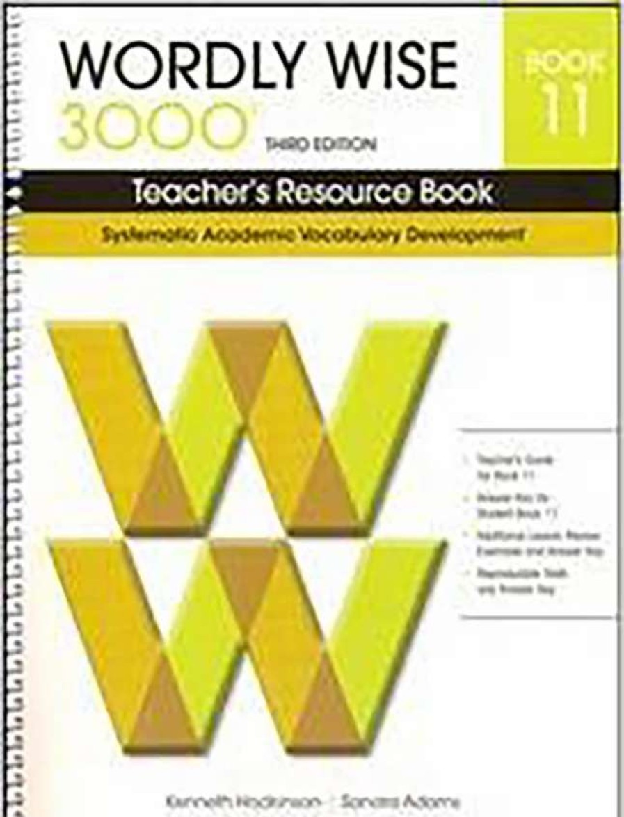 Vocabulary * | Wordly Wise 3000 Teacher'S Resource Book, 3Rd Edition, Grade 11