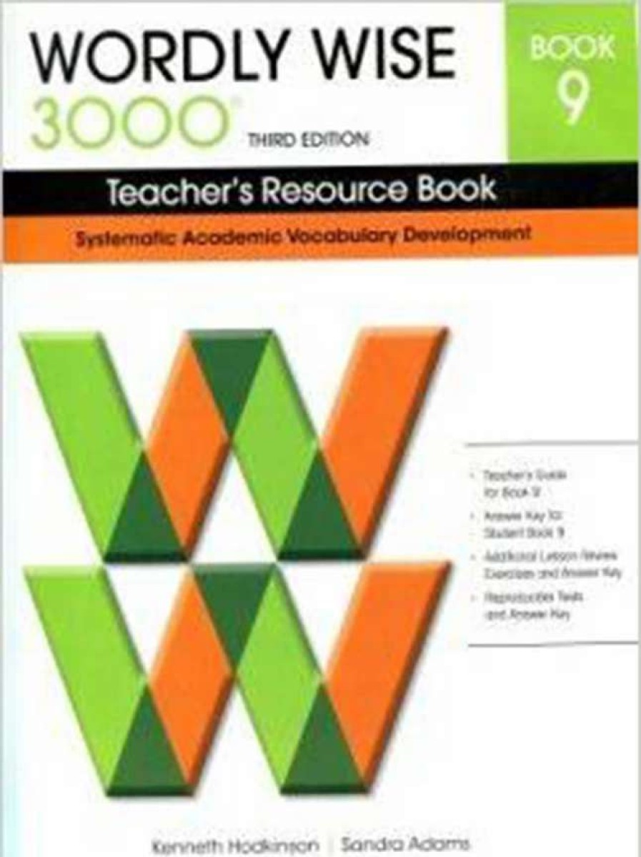 Vocabulary * | Wordly Wise 3000 Teacher'S Resource Book, 3Rd Edition, Grade 9