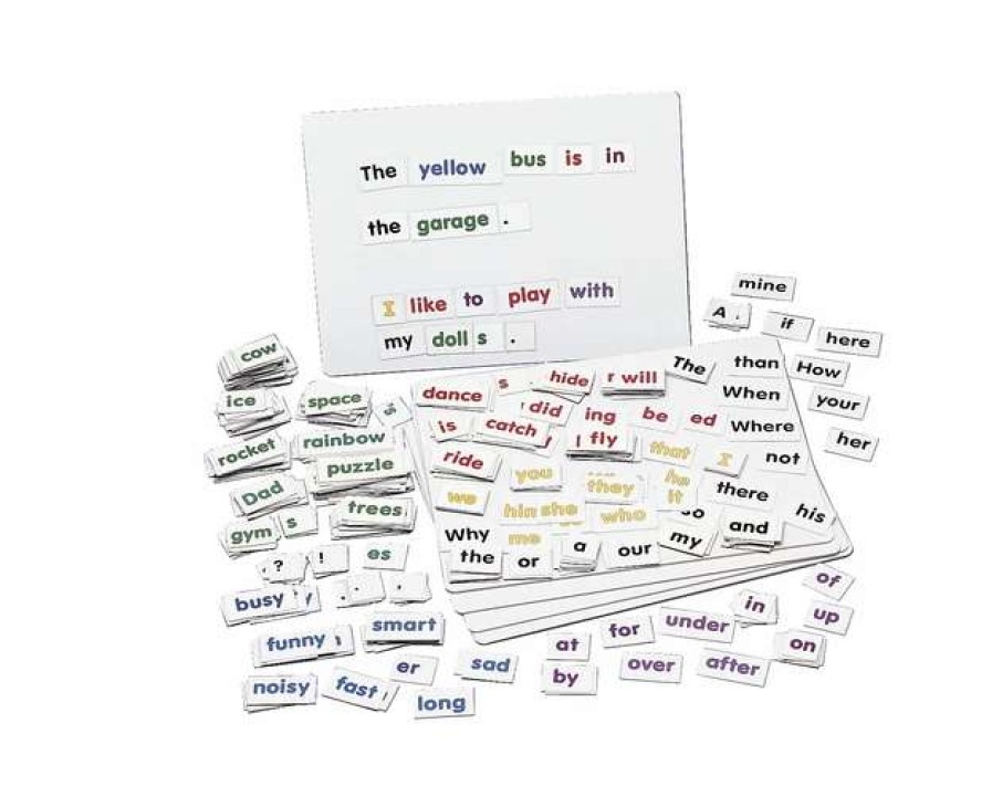 Vocabulary * | Childcraft Color Coded Magnetic Words And Boards, Set Of 400 Words And 5 Boards